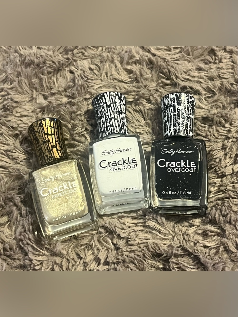 Sally Hansen Crackle Overcoat X3